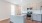 Kitchen island with white cabinets